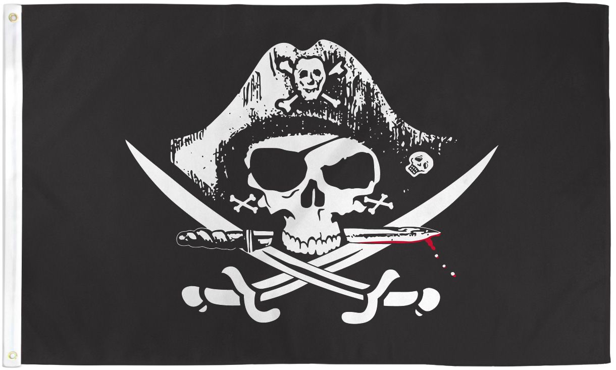 Deadman Chest Tricorner Pirate Flag