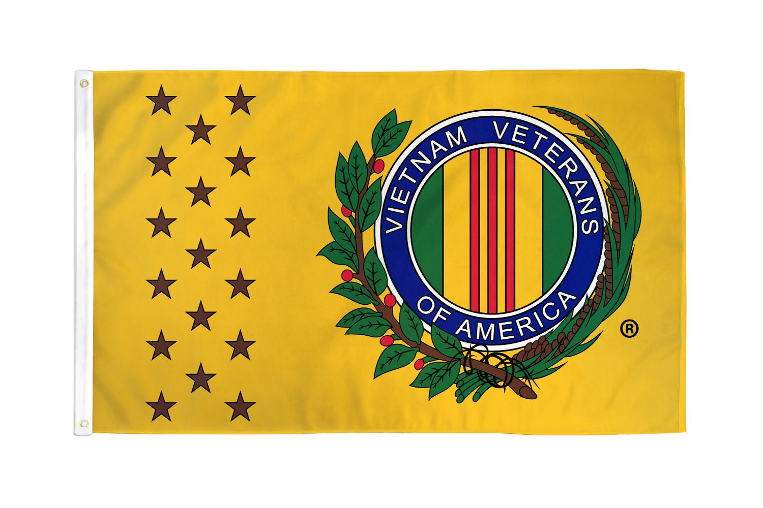Vietnam War Veterans Flag (Yellow)