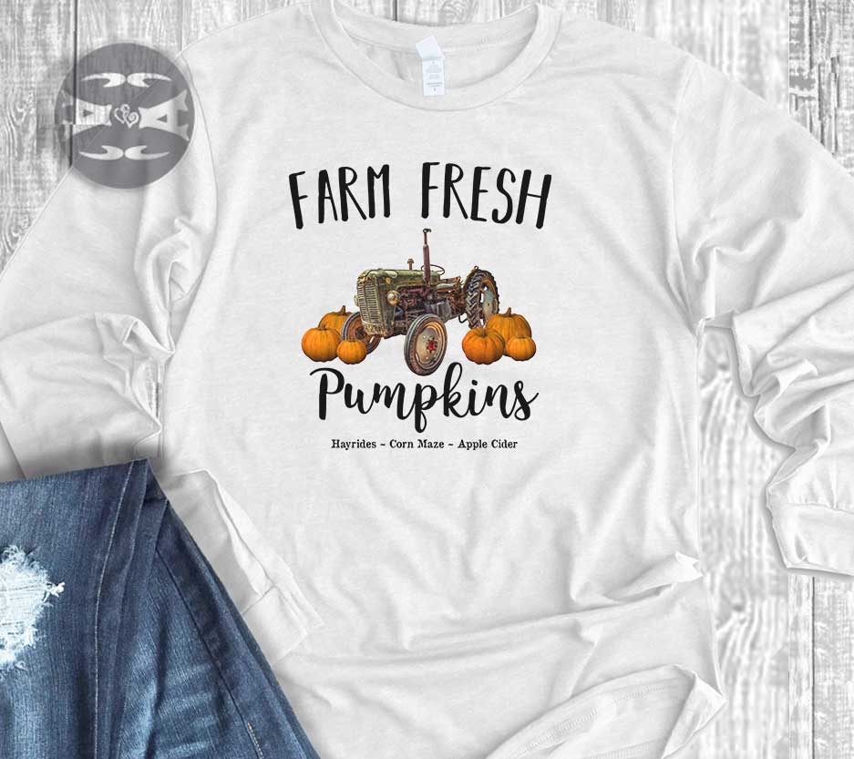 Farm Fresh Pumpkins with Green Tractor Tee